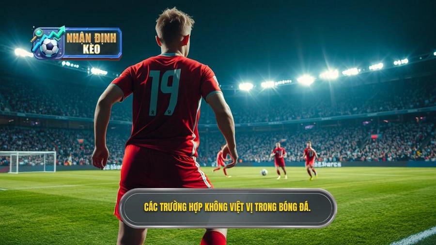 2. Các trường hợp không việt vị trong bóng đá.