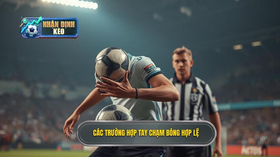 2. Các trường hợp tay chạm bóng hợp lệ