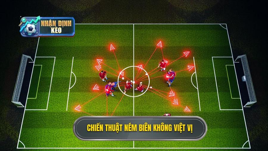 3. Chiến thuật ném biên không việt vị