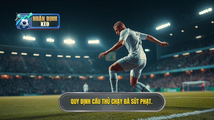 2. Cầu thủ sút phạt đền được phép làm gì trong quá trình chạy đà?