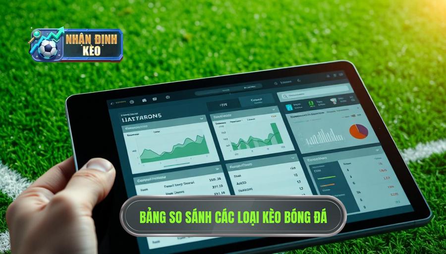 Bảng so sánh các loại kèo phổ biến trong nhận định kèo hôm nay
