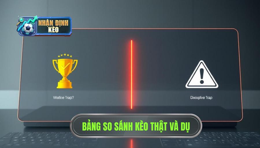 Bảng so sánh kèo thật và kèo dụ